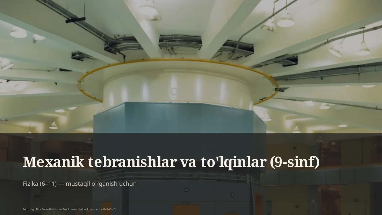 Mexanik tebranishlar va to'lqinlar (9-sinf)