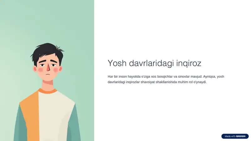 Yosh davrlaridagi inqiroz