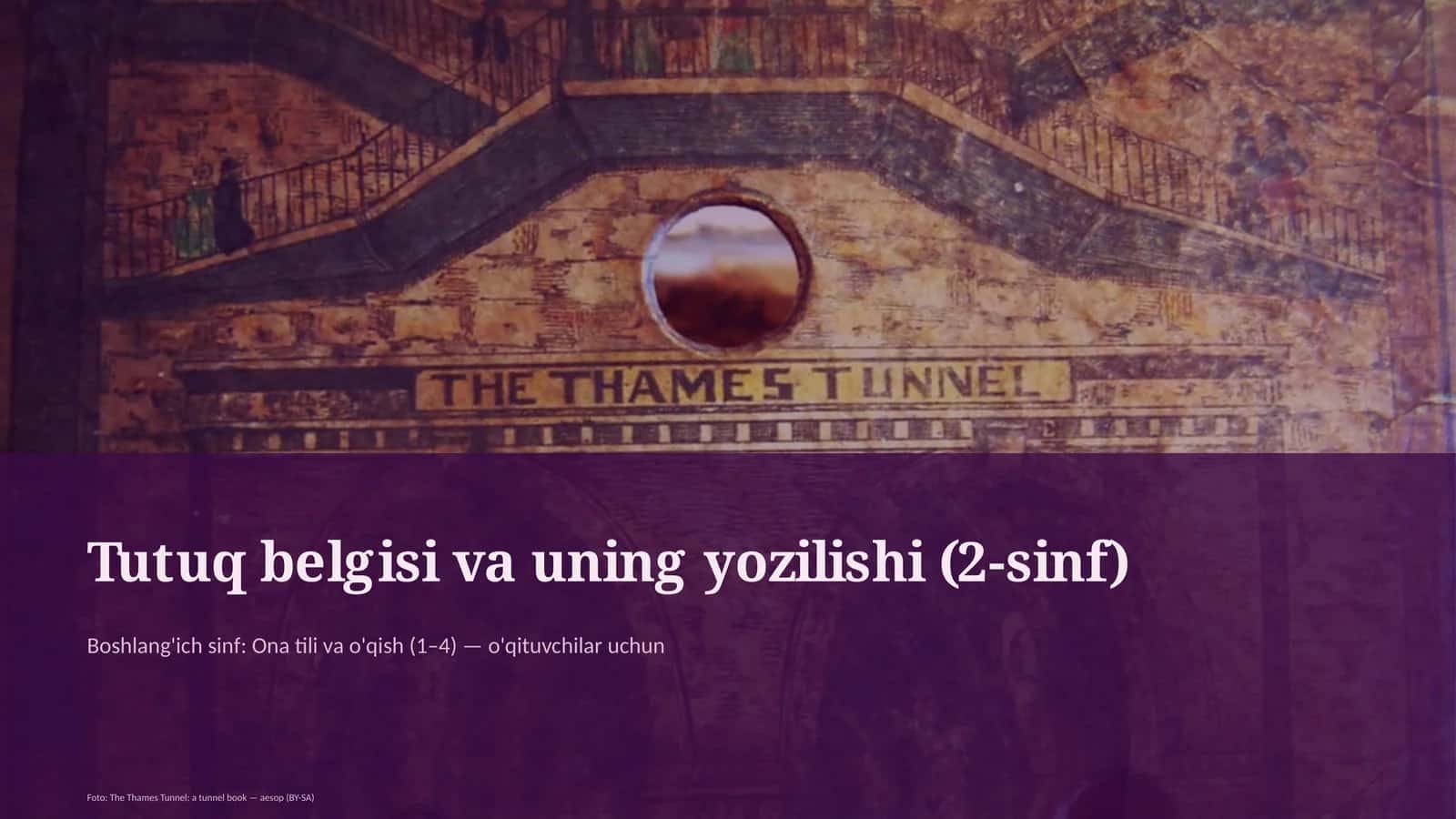 Tutuq belgisi va uning yozilishi (2-sinf)