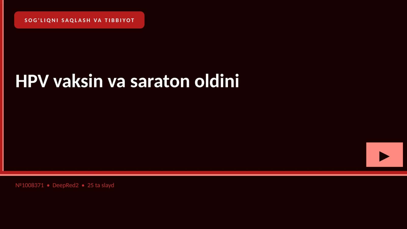 HPV vaksin va saraton oldini