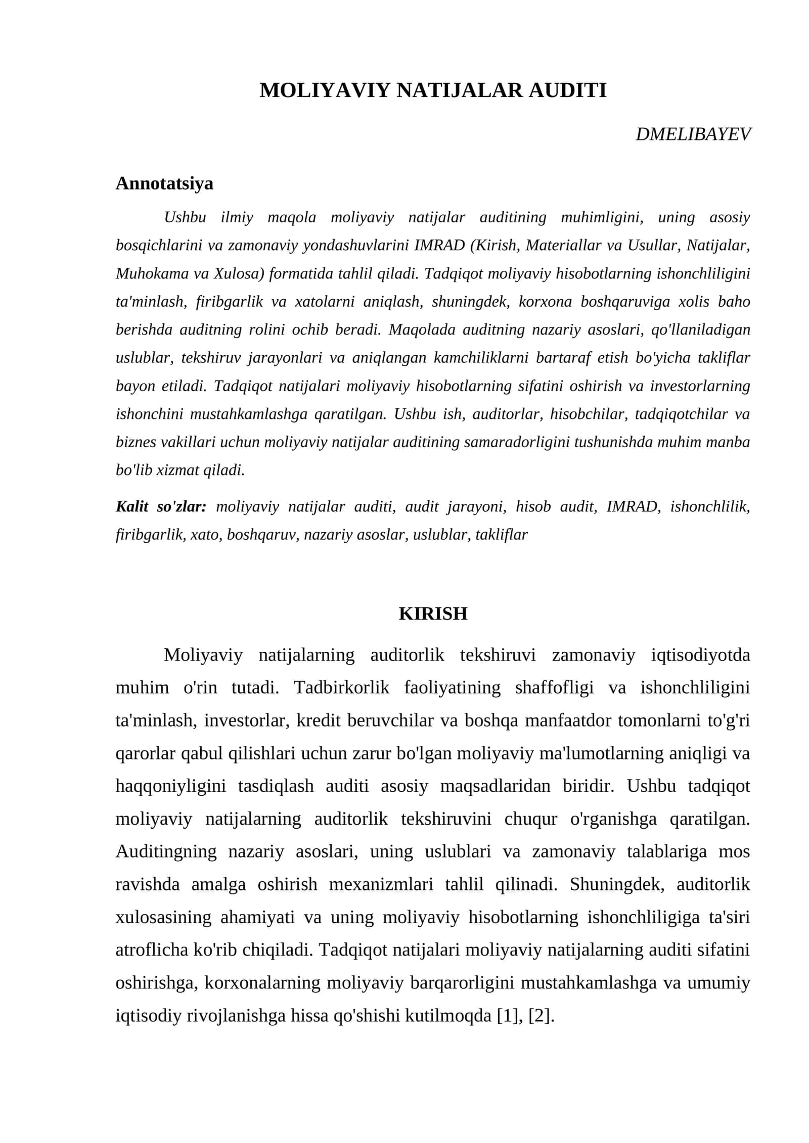 MOLIYAVIY NATIJALAR AUDITI