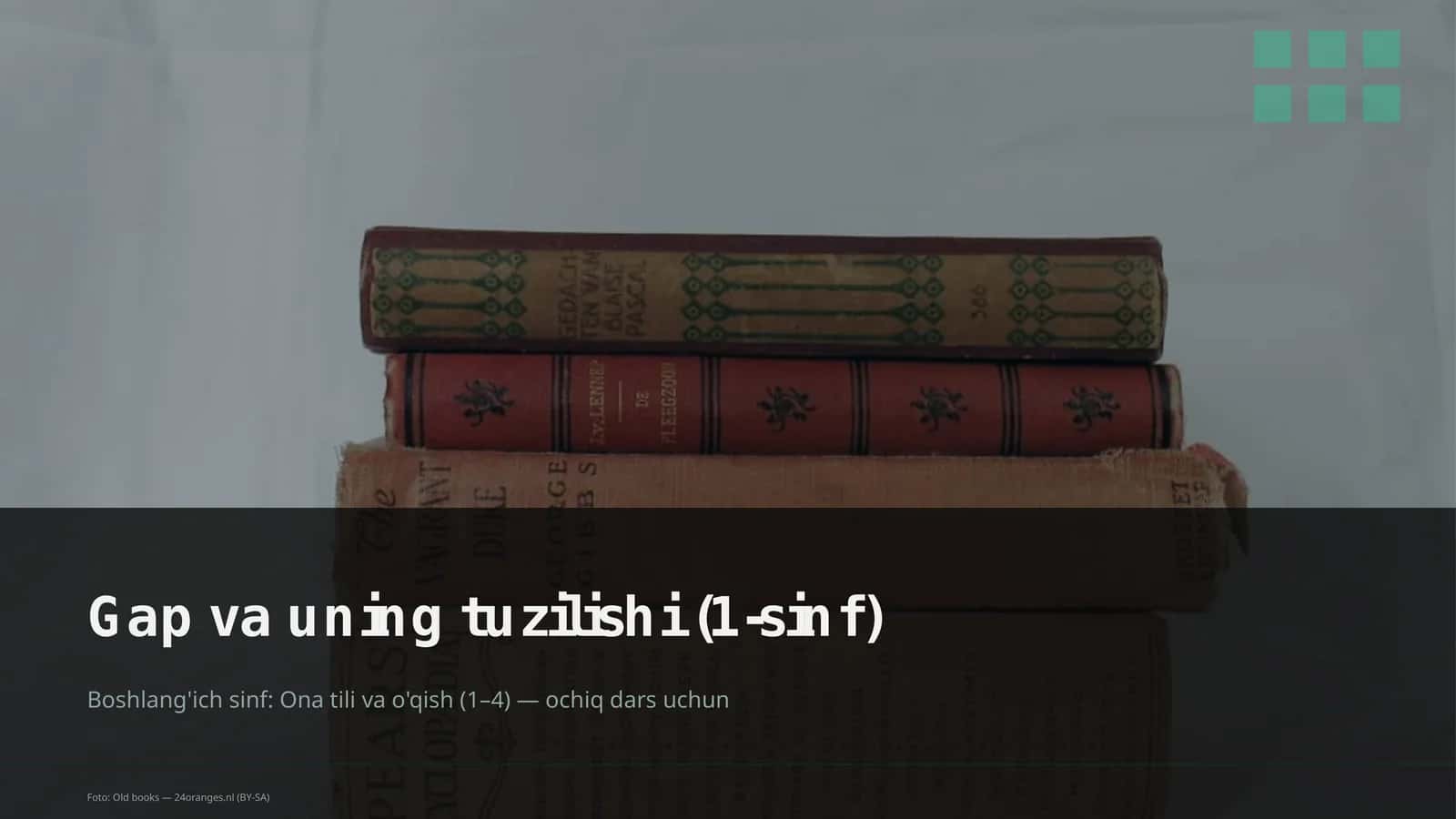 Gap va uning tuzilishi (1-sinf)