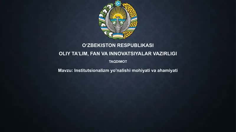 Institutsionalizm