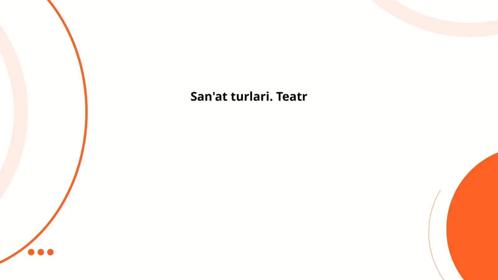 Teatr tarixi