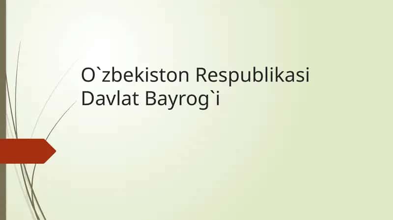 Ozbekiston davlat bayrogi