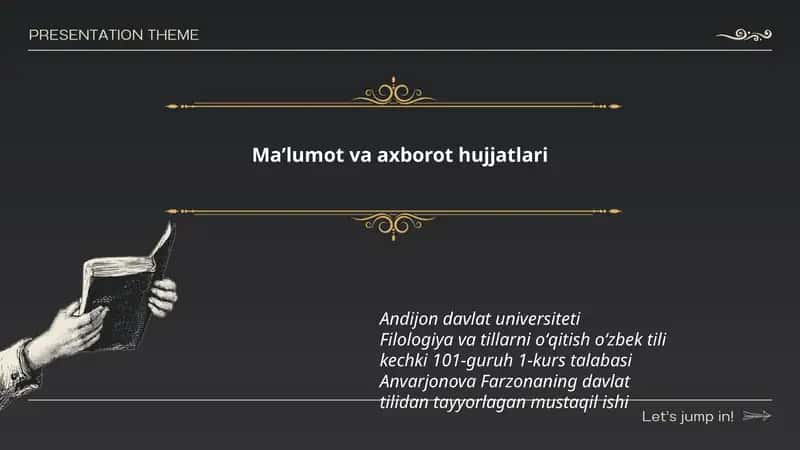 Filologiya va tillarni oʻqitish oʻzbek tili
