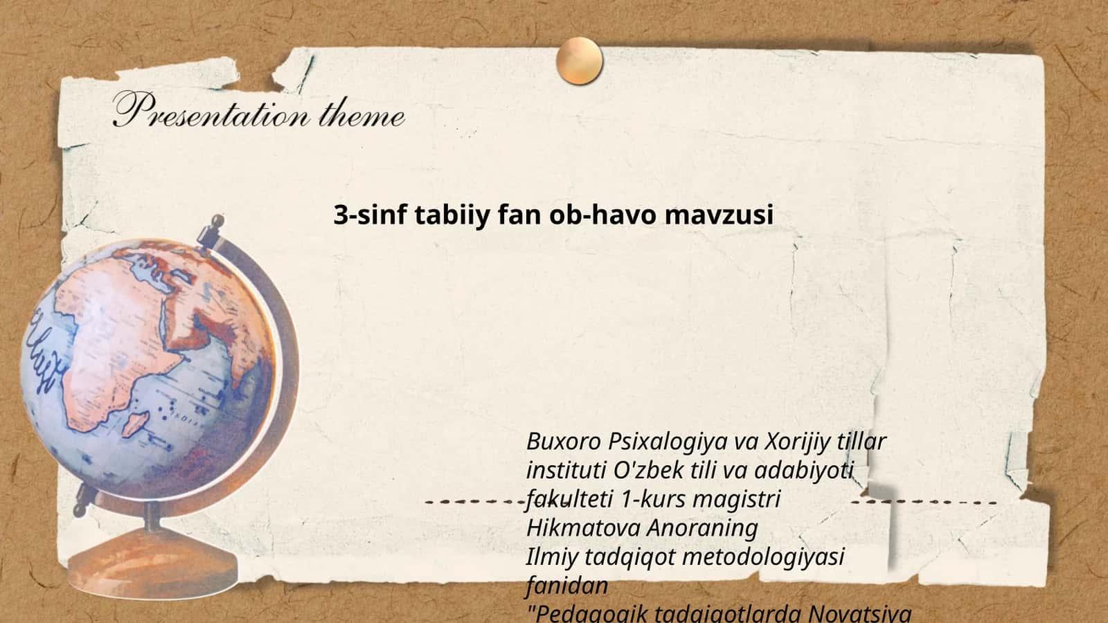 Pedagogik tadqiqotlarda Novatsiya va Innovatsiyaning o'rni