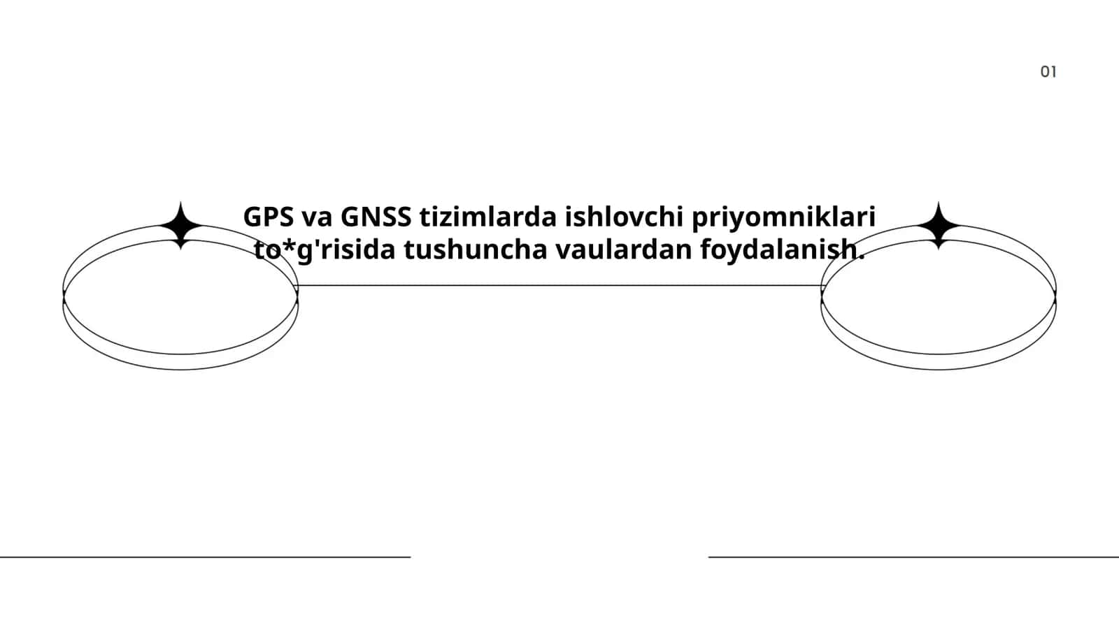 GPS va GNSS tizimlarda ishlovchi priyomniklari to'g'risida tushuncha vaulardan foydalanish.