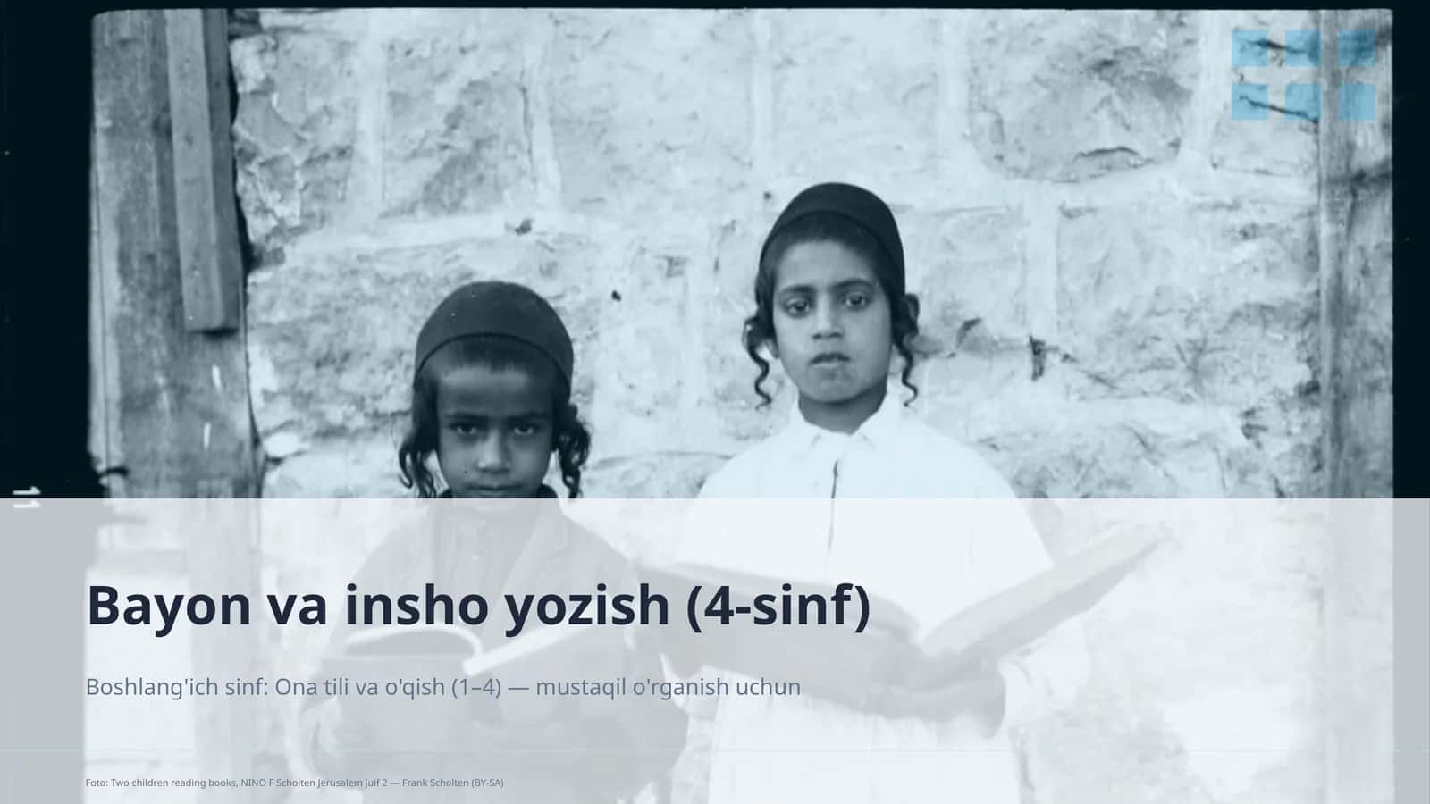 Bayon va insho yozish (4-sinf)
