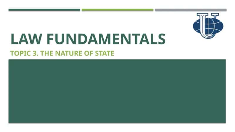 Law fundamentals