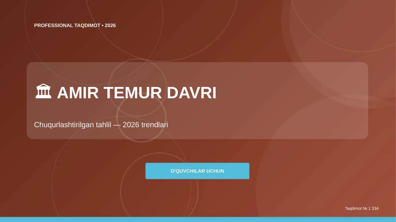 Amir Temur davri: chuqurlashtirilgan tahlil (2026 trendlari) [o'quvchilar uchun]
