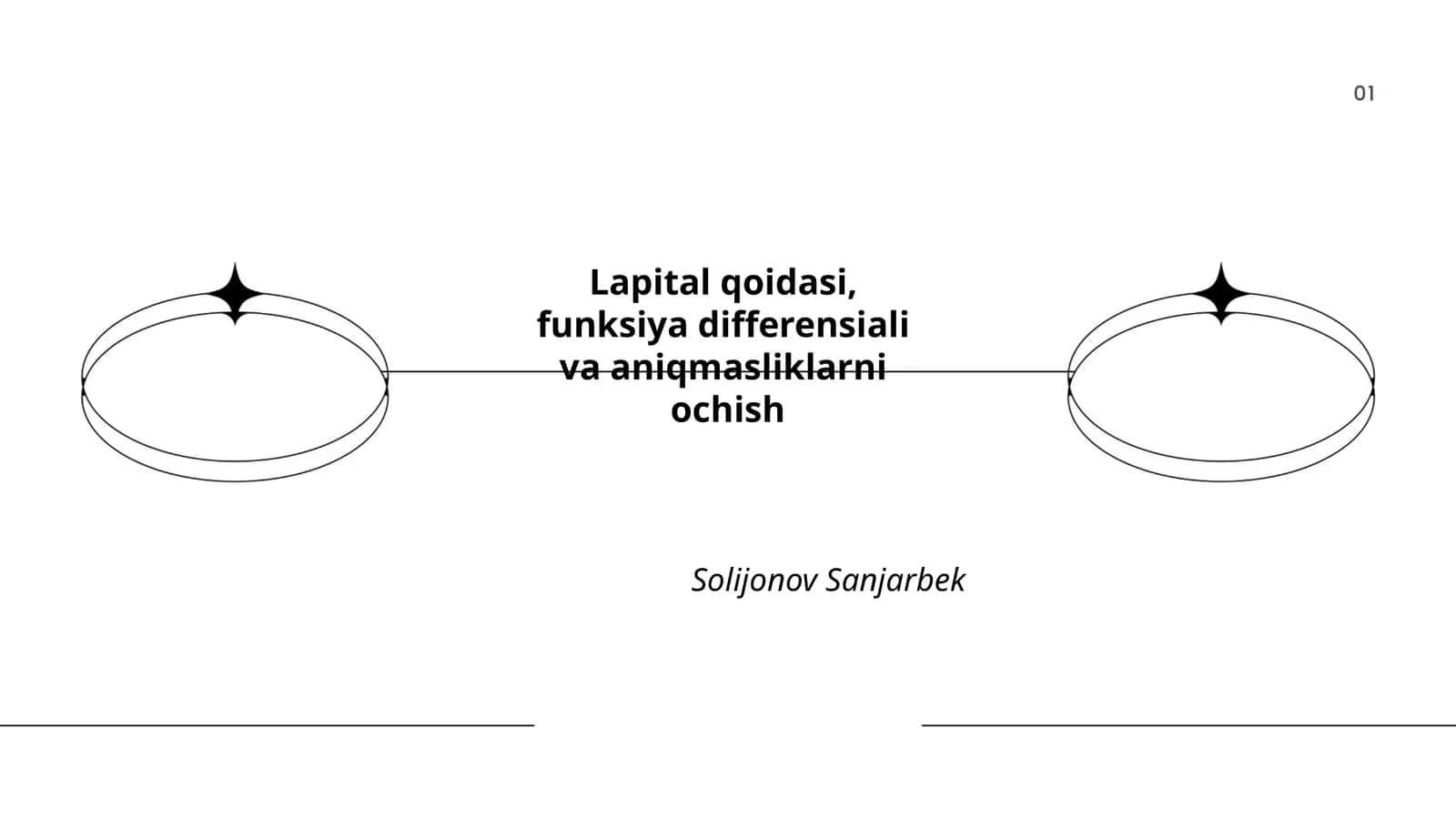 L'Hospital qoidasi va uning matematik asoslari