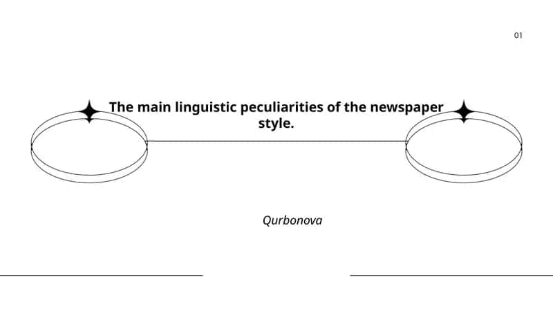 The main linguistic peculiarities of the newspaper style