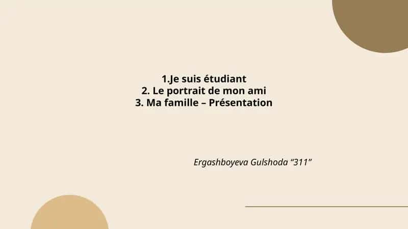 Mon parcours scolaire et mes études