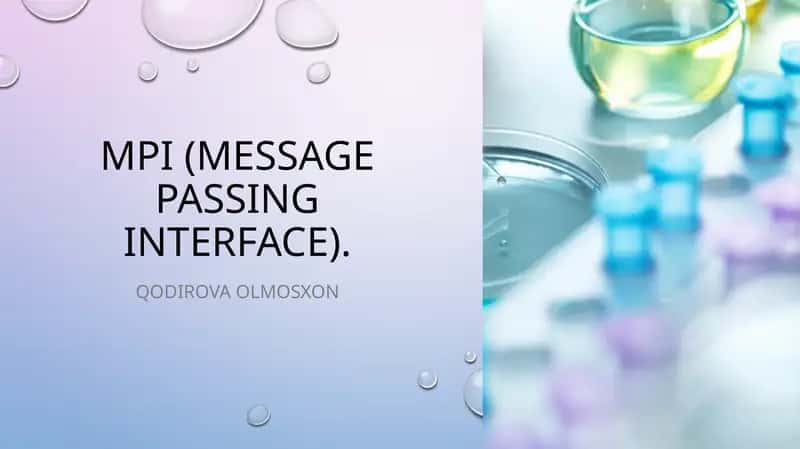 MPI (Message Passing Interface)