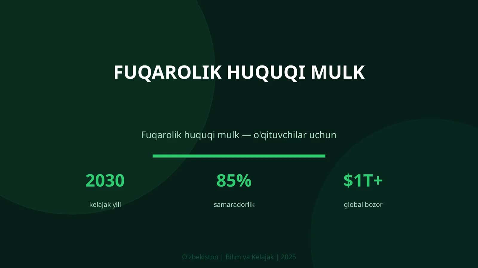 Fuqarolik huquqi mulk