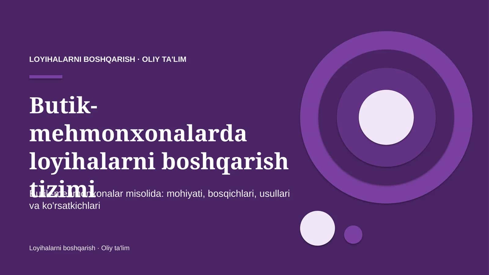 butik mehmonxonalarda loyihalarni boshqarish tizimi 2378