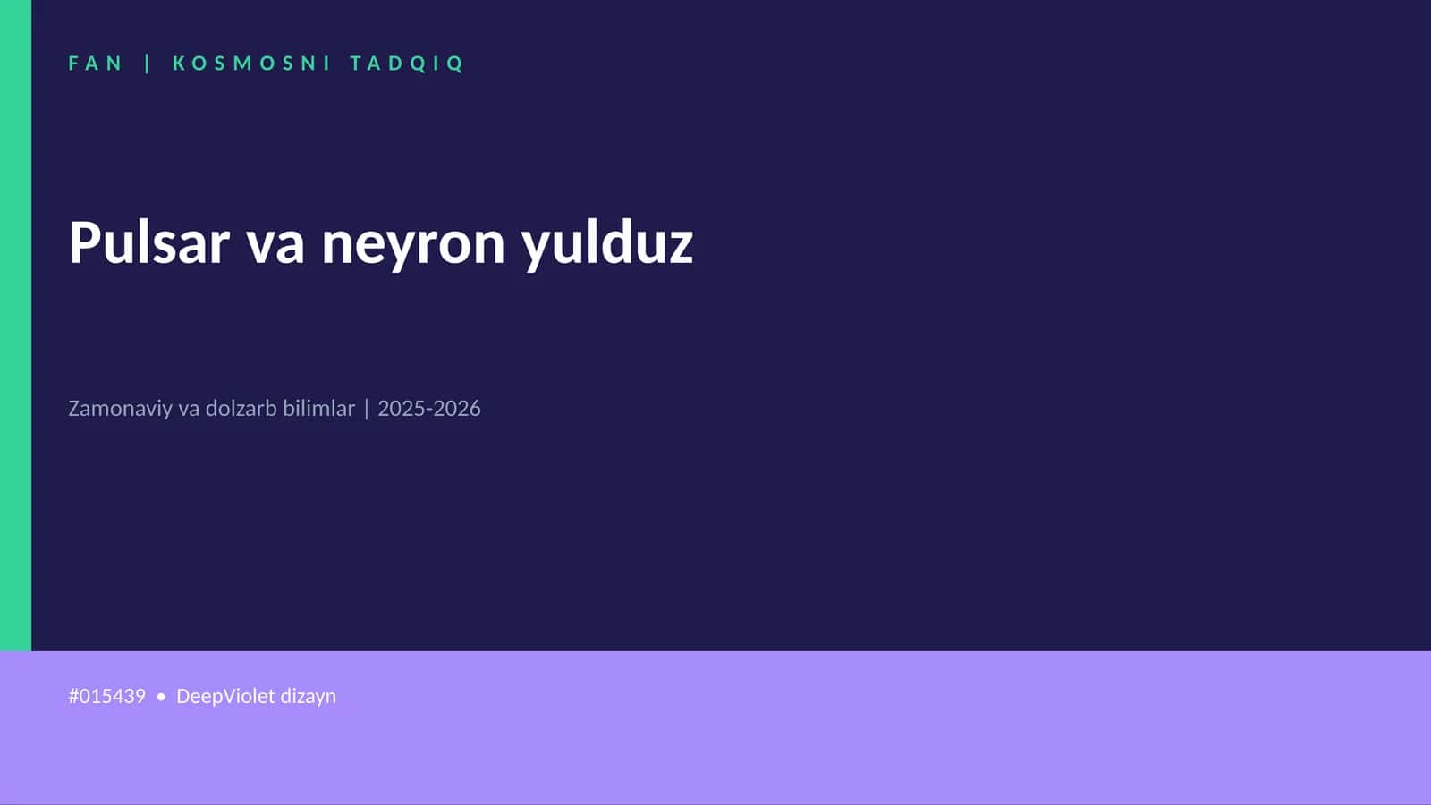 KOSMOSNI TADQIQ
