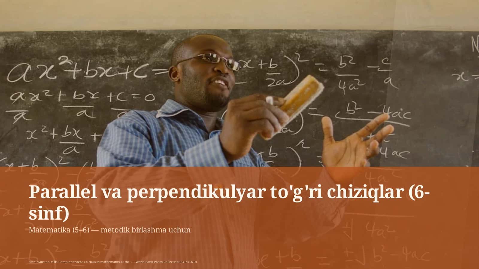 Parallel va perpendikulyar to'g'ri chiziqlar (6-sinf)