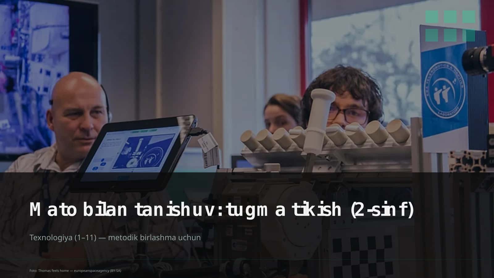 Mato bilan tanishuv: tugma tikish (2-sinf)