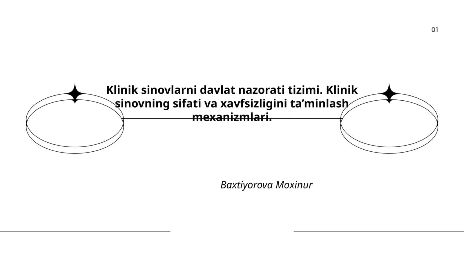 Klinik sinovlarni davlat nazorati tizimi