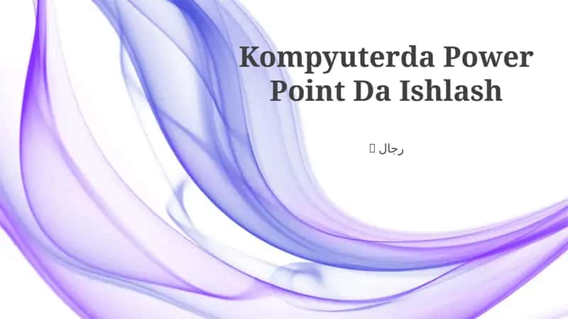 Kompyuterda Power Point Da Ishlash