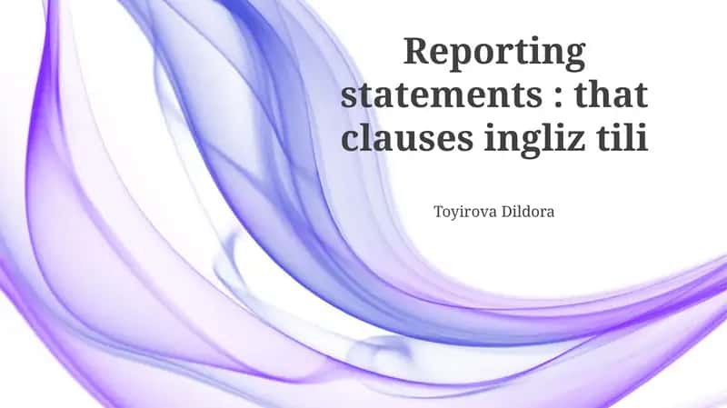 Tense Consistency in Reported Speech
