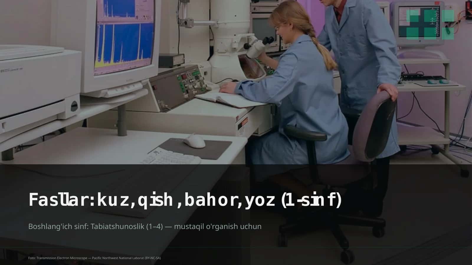 Tabiatshunoslik (1-sinf) Dars Rejasi