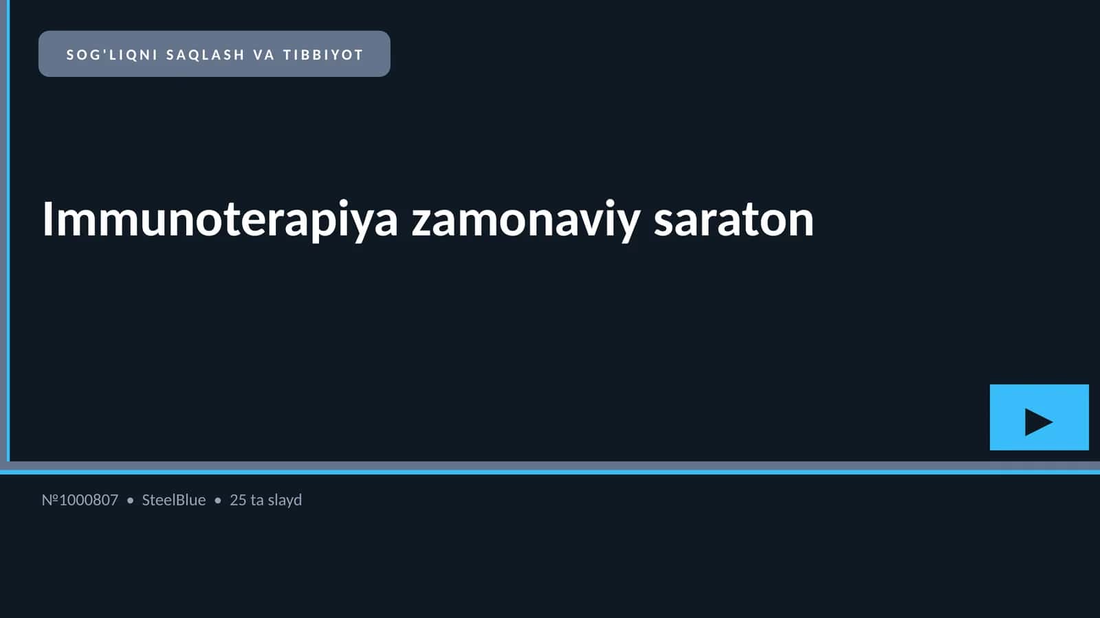 Immunoterapiya zamonaviy saraton