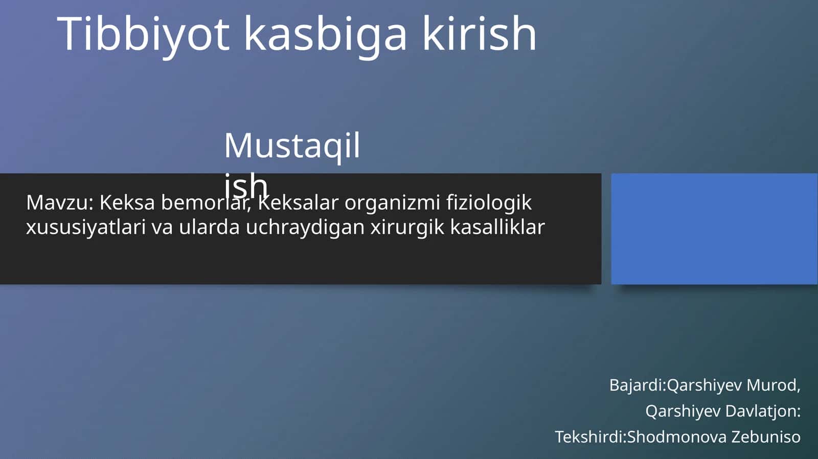 Keksabemorlar,Keksalar organizmi fiziologik xususiyatlari va ularda uchraydigan xirurgik kasalliklar