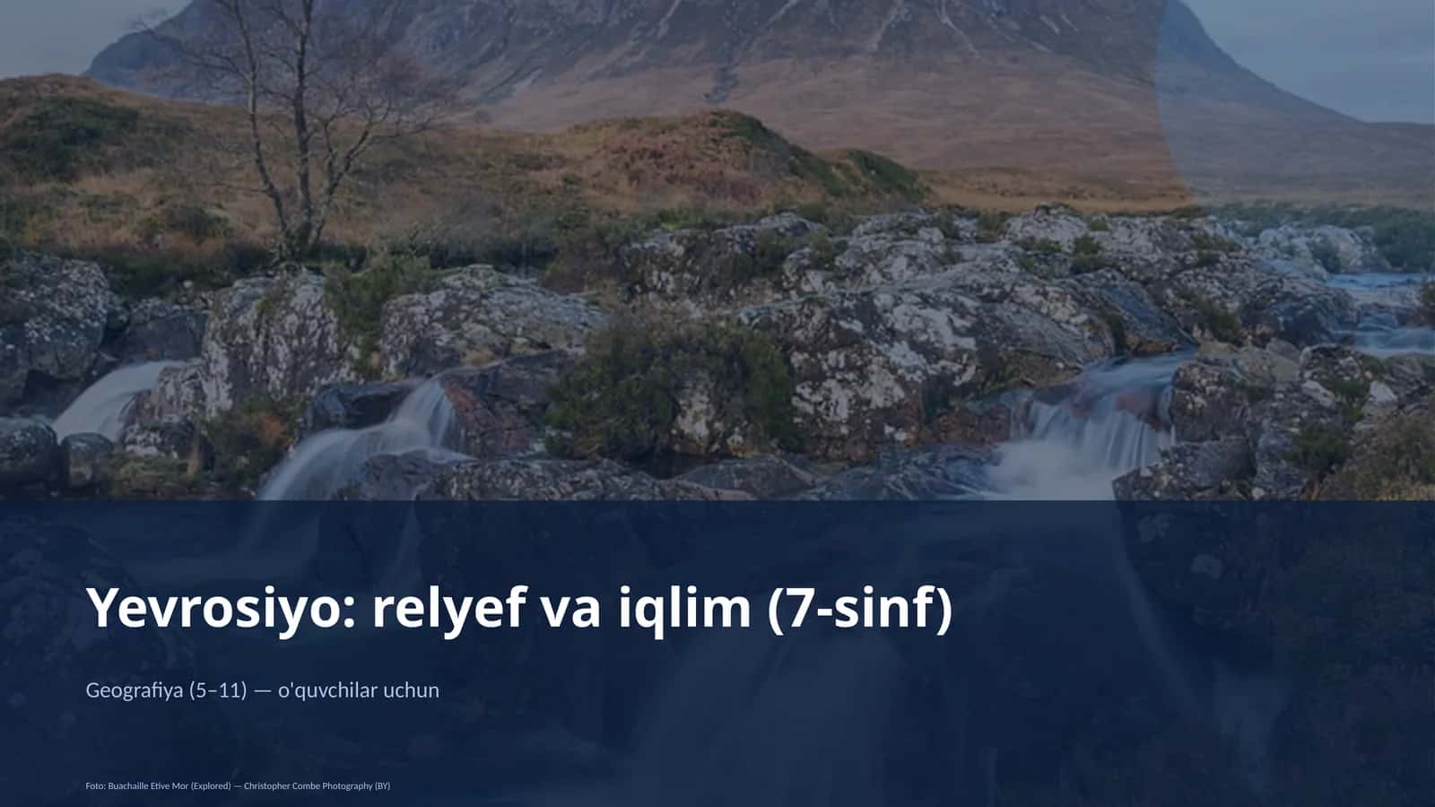 Yevrosiyo: relyef va iqlim (7-sinf)