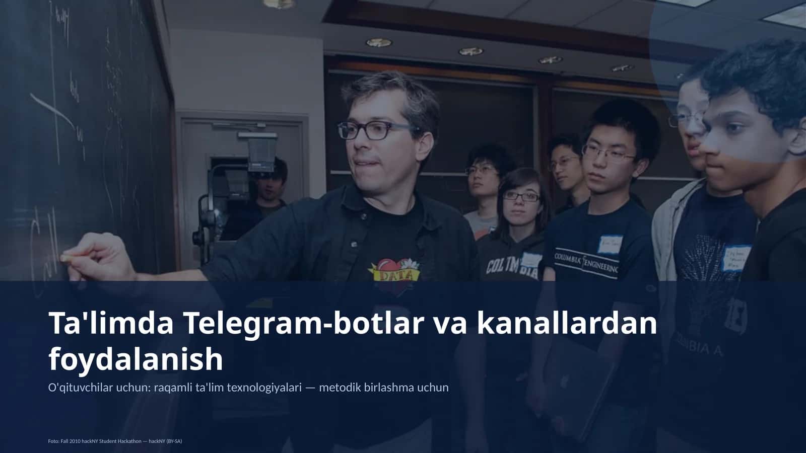 Ta'limda Telegram-botlar va kanallardan foydalanish