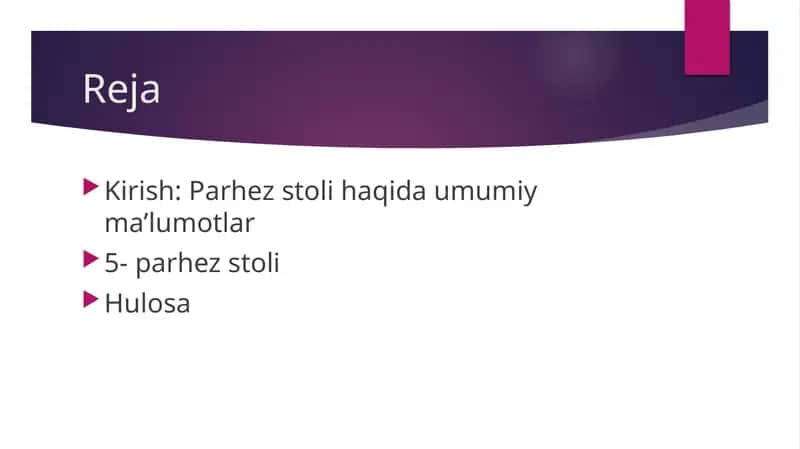 5-parhez stoli