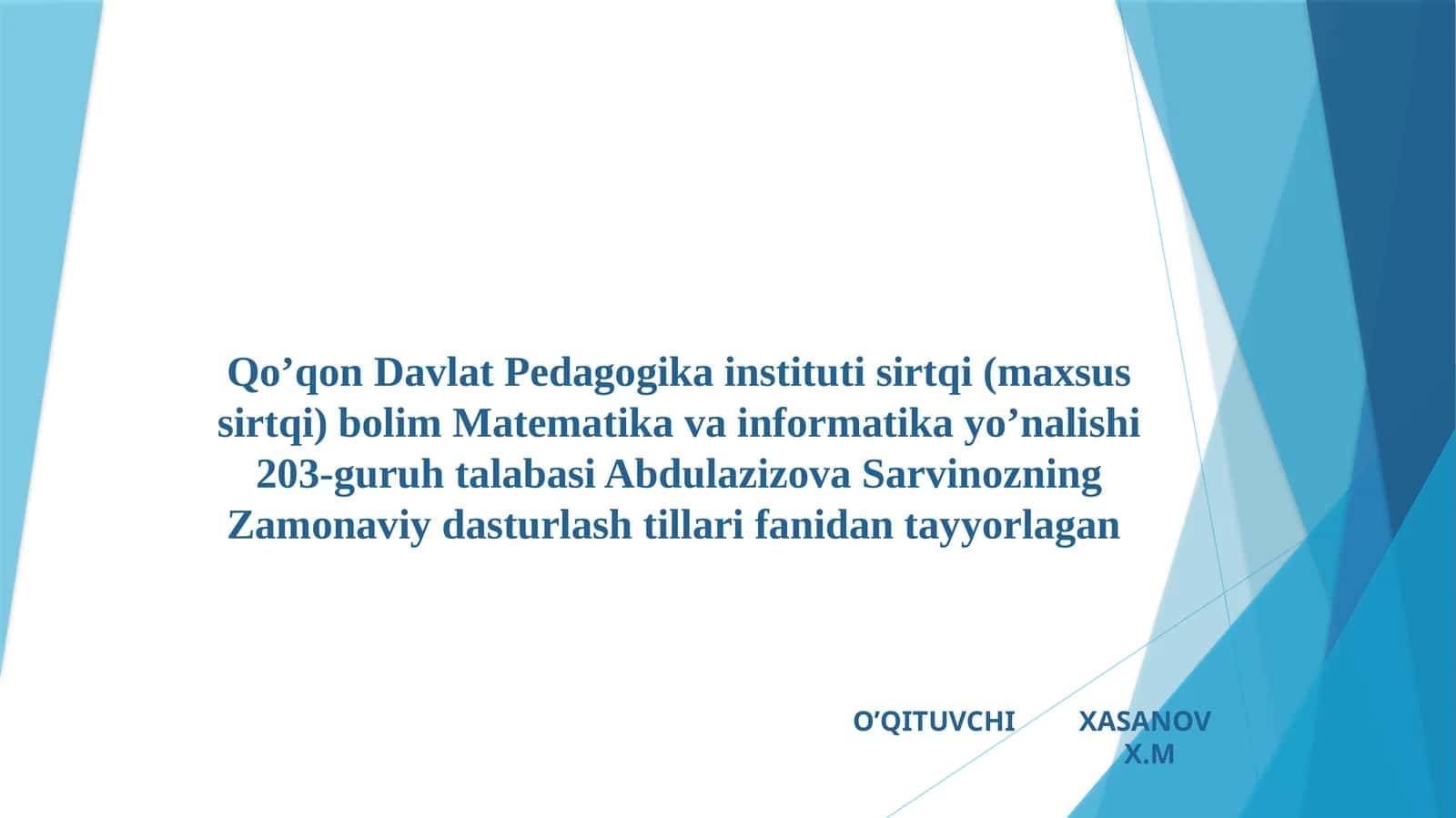 Interpretatorlar va kompilyatorlar