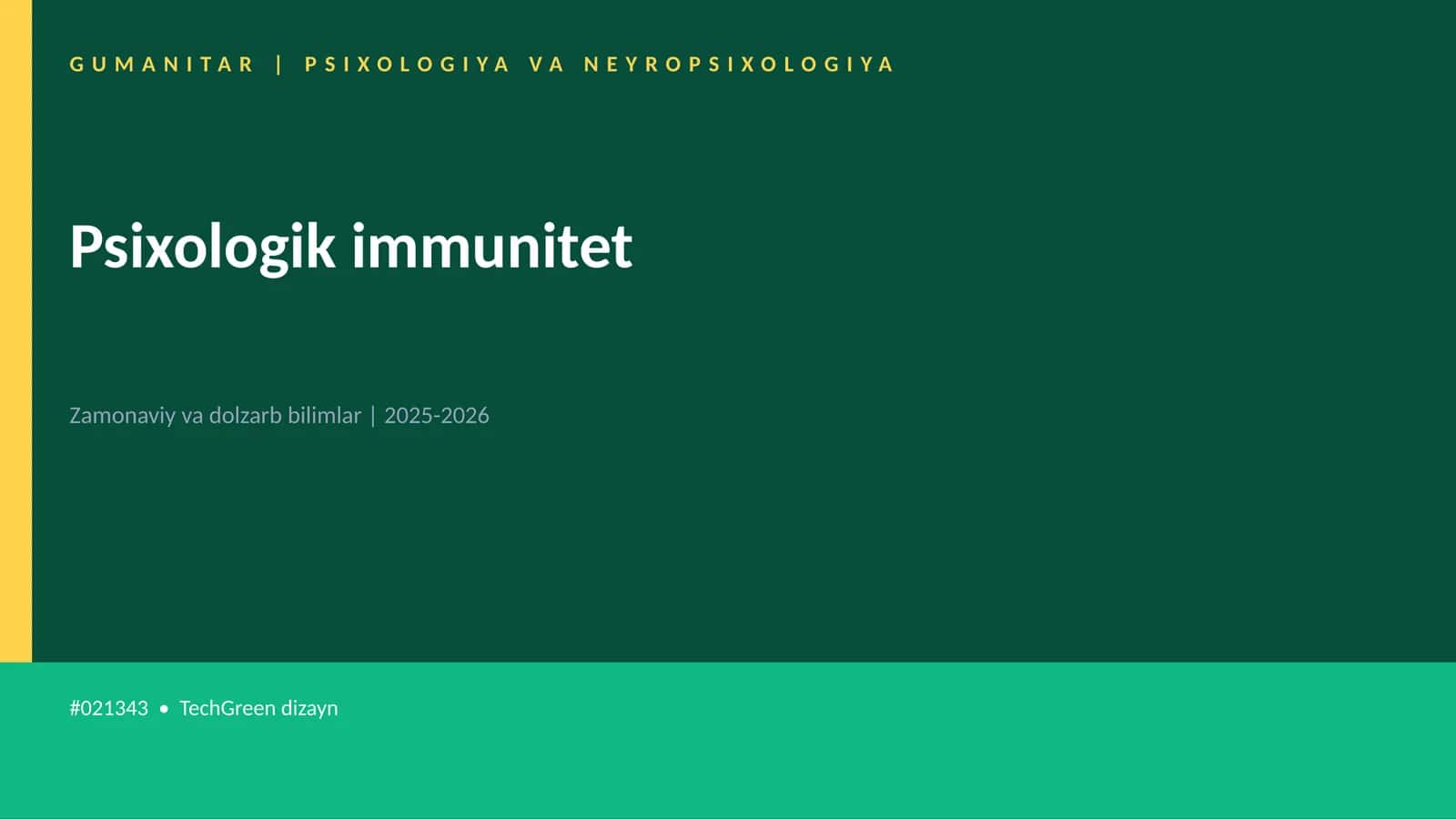 Psixologik immunitet