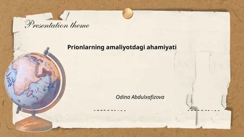 Prionlarning amaliyotdagi ahamiyati