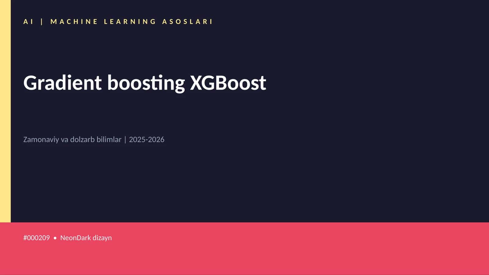Gradient boosting XGBoost