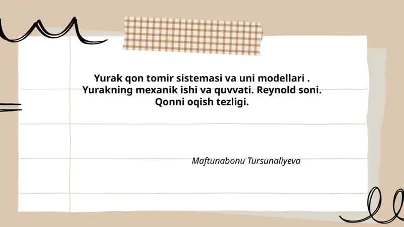 Yurak-qon tomir tizimi