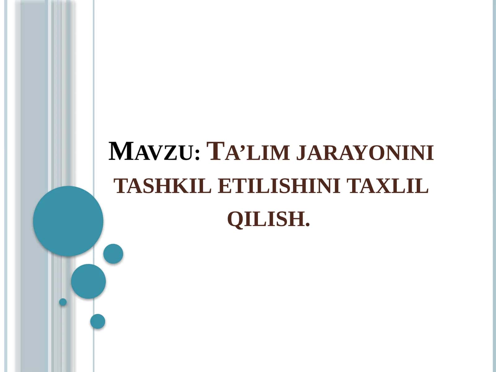 Pedagogik tizimlar