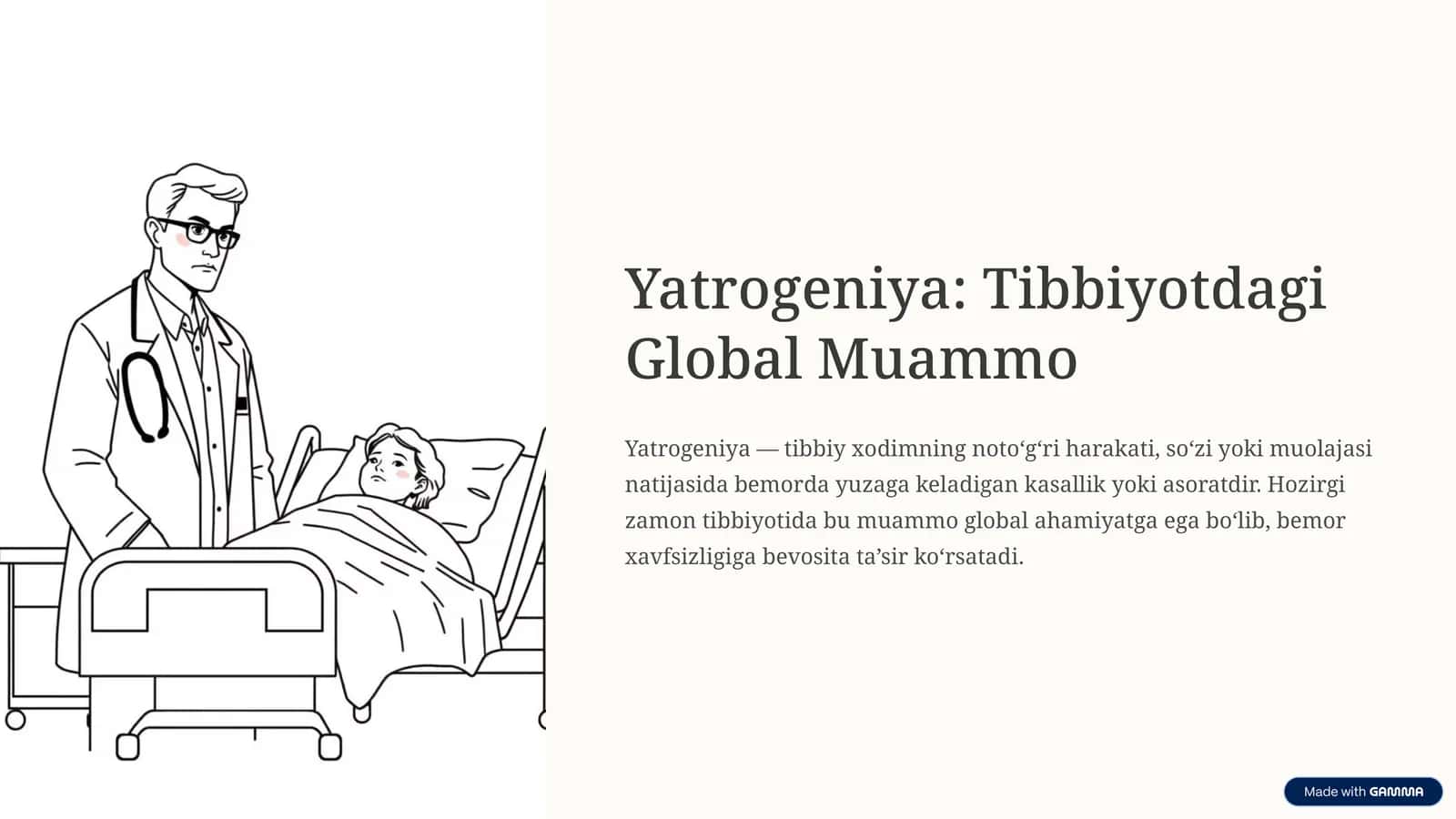 Yatrogeniya: Tibbiyotdagi Global Muammo