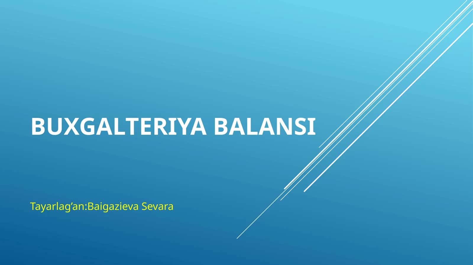 Buxgalteriyabalansi