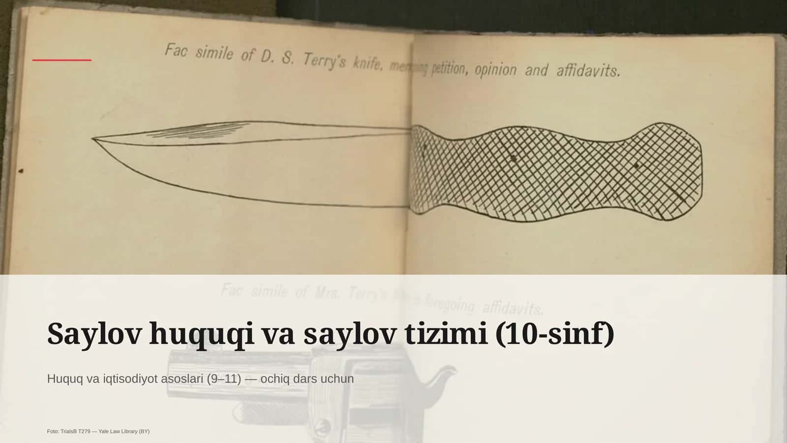 Saylov huquqi va saylov tizimi (10-sinf)