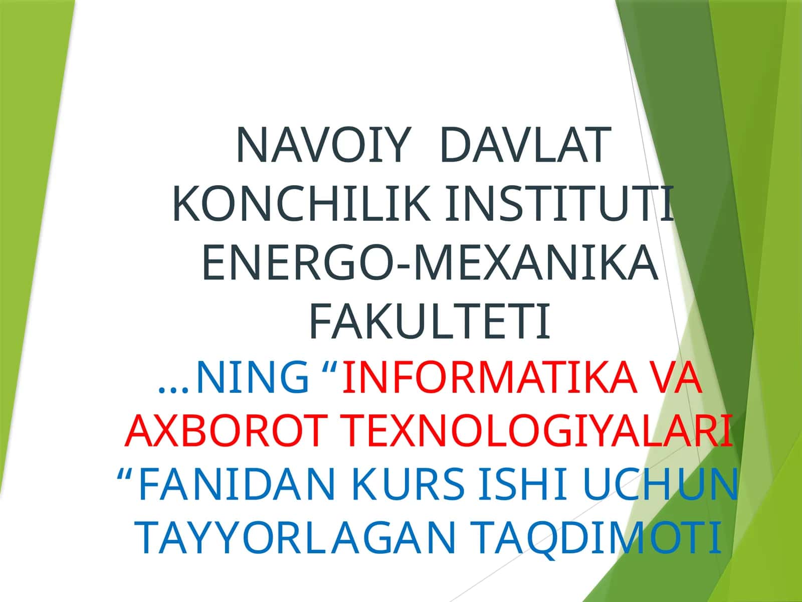 POWER POINT MUXARRIRI IMKONIYATLARI