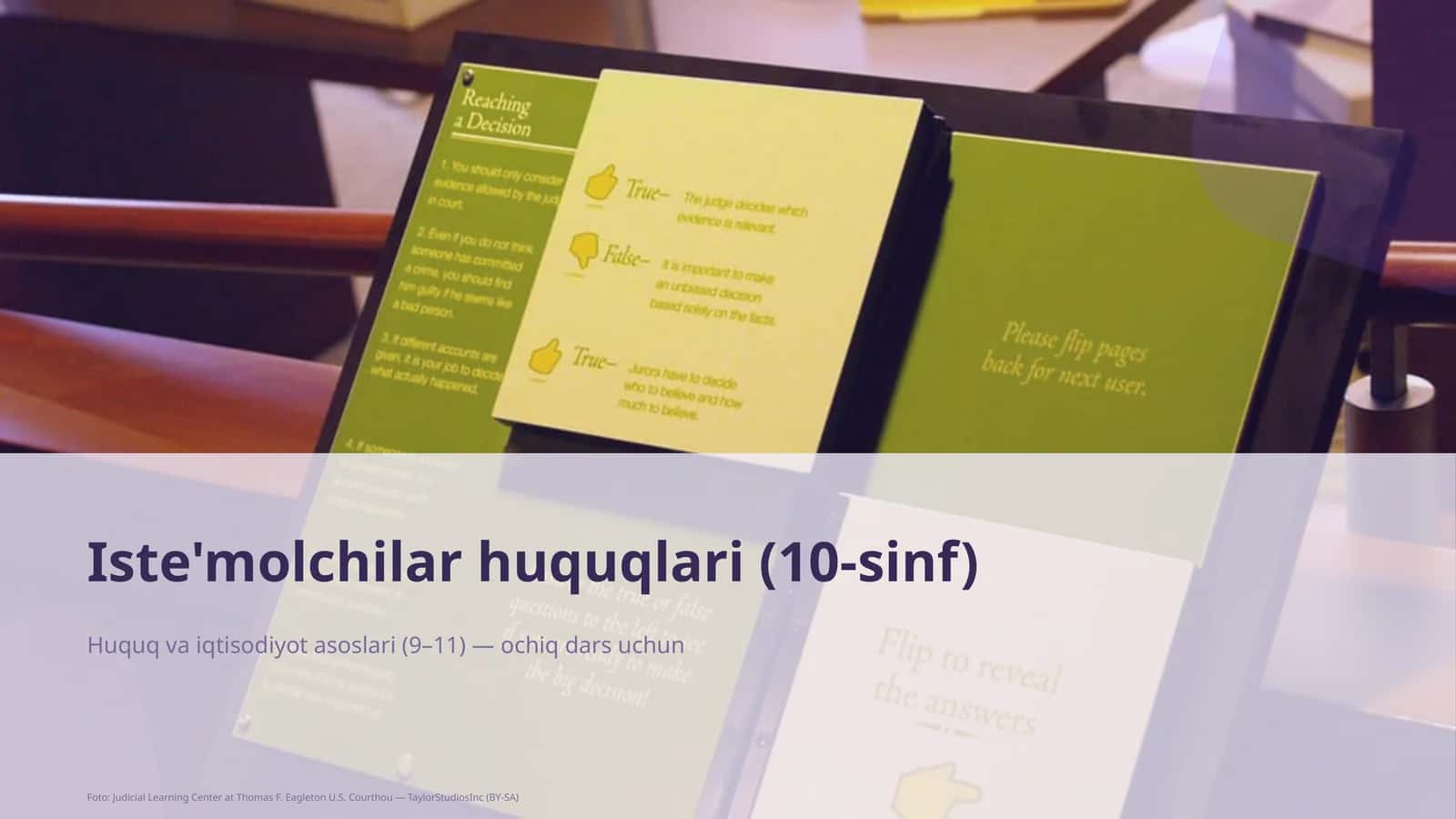 Iste'molchilar huquqlari (10-sinf)