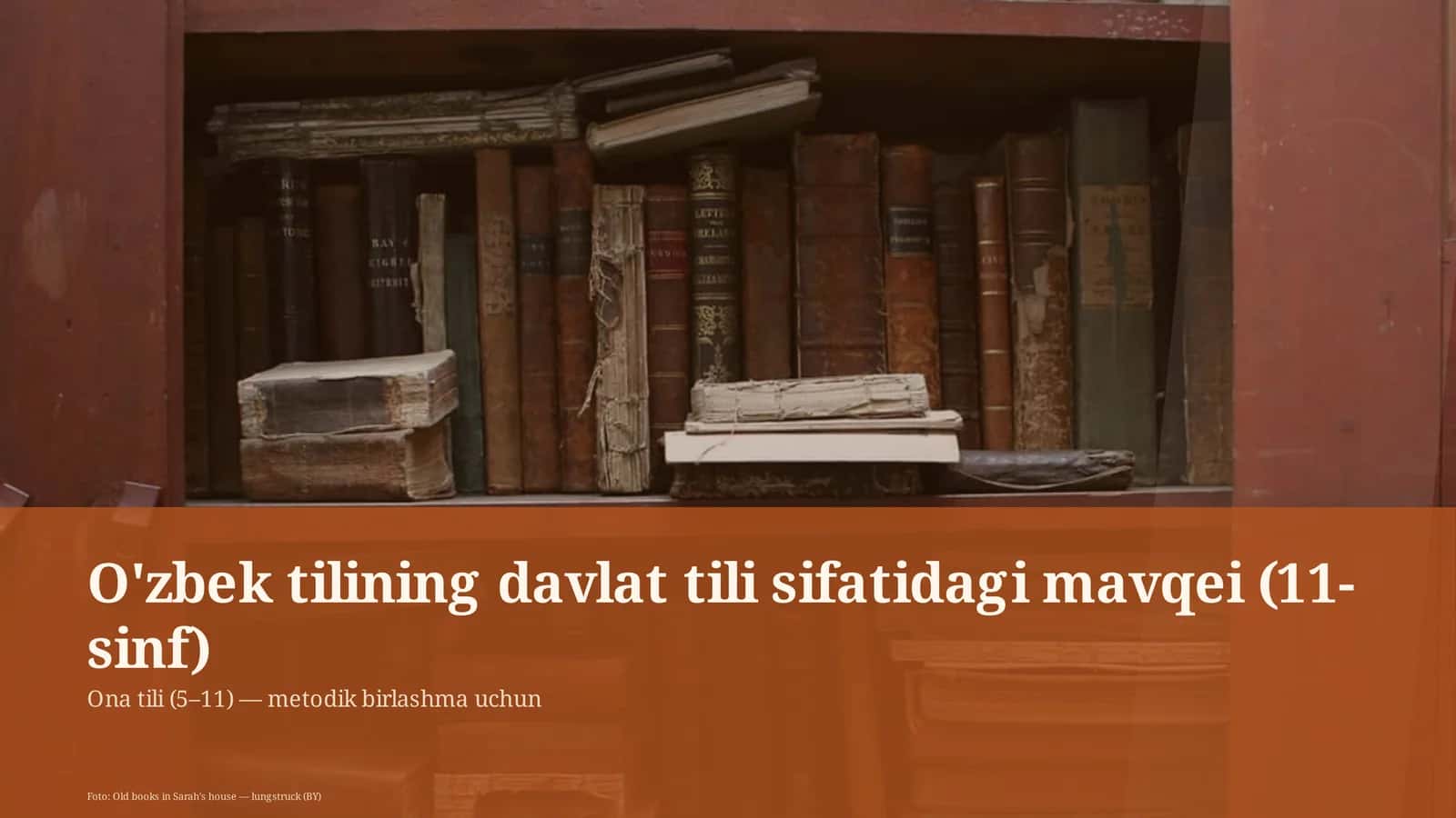 Ona tili (5–11) — metodik birlashma uchun