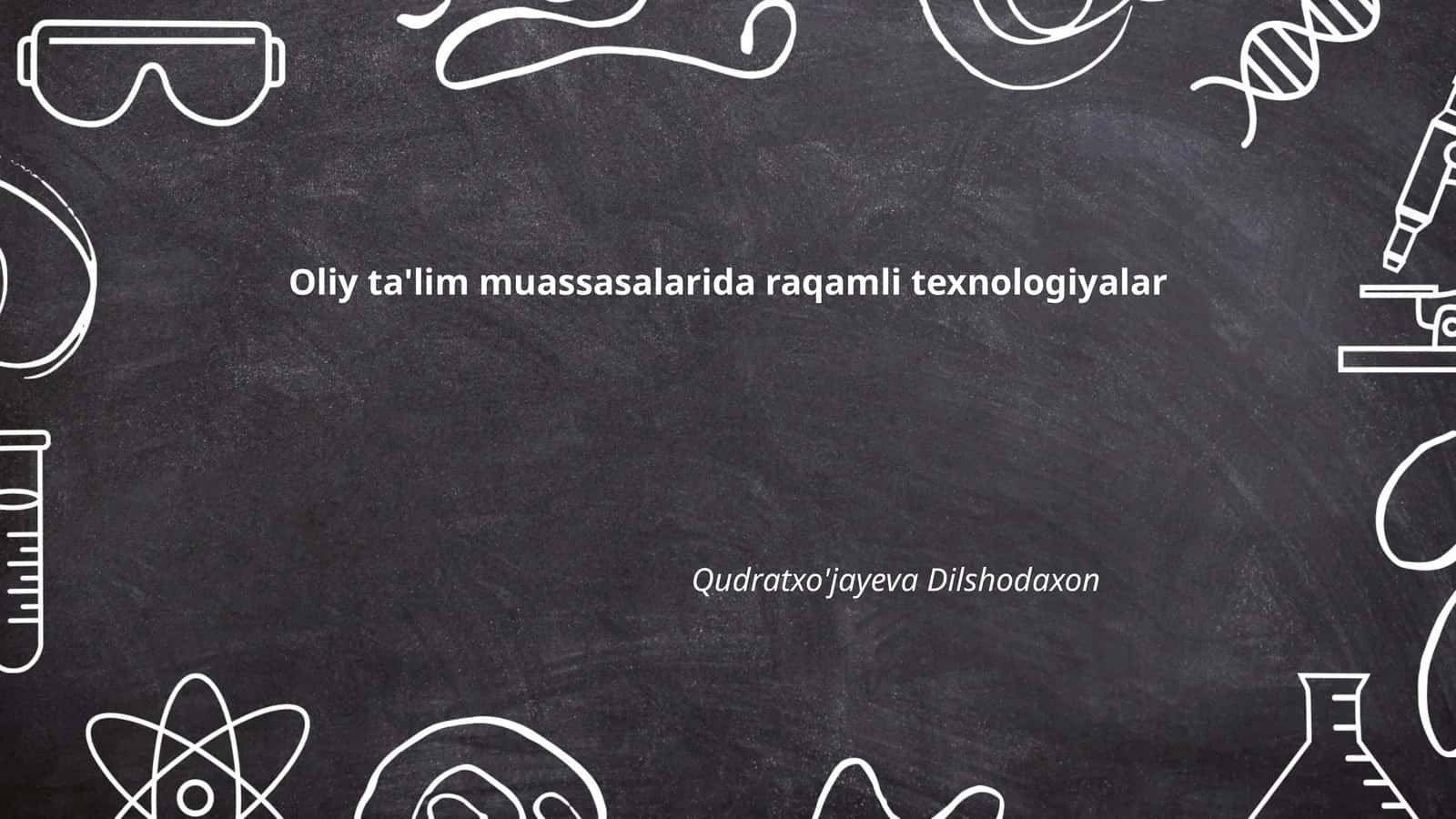 Raqamli ta'lim muhitlari
