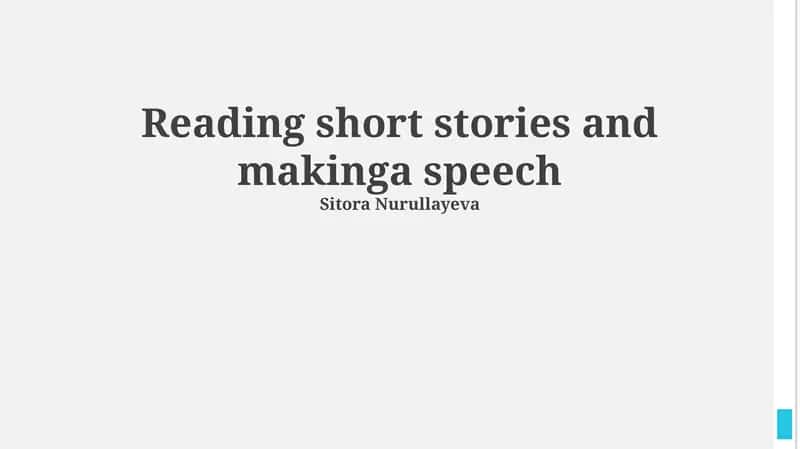 Unlocking Short Stories: From Page to Presentation