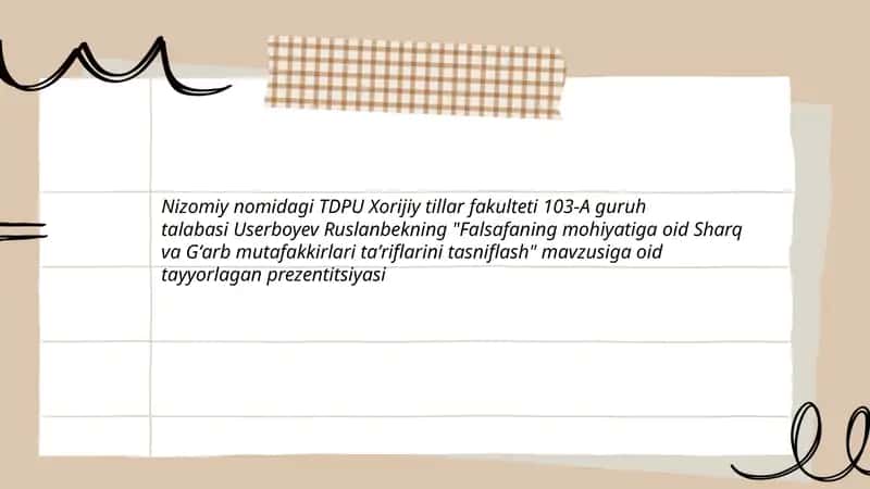 Falsafaning mohiyati