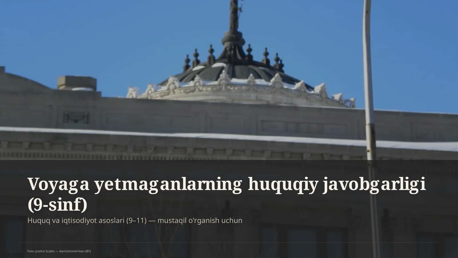 Huquq va iqtisodiyot asoslari (9–11)