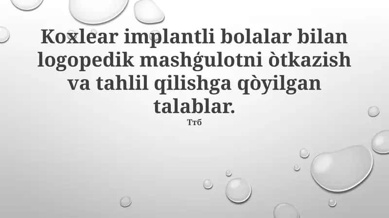 Bolalar bilan logopedik mashq